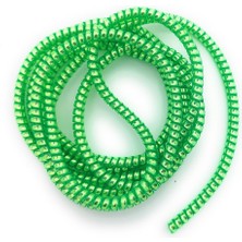 Spelt Kablo Kordon Koruyucu Spiral Sarma Kılıf Koruma Green Shine