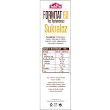 Takita Formtat 60 Prebiyotik Lifli  Toz Tatlandırıcı 500 gr 4'lü