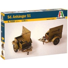 Italeri 6450S 1/35 Sd. Anhanger-51  Cephane Römorku 2 Adet Demonte Plastik Maketi