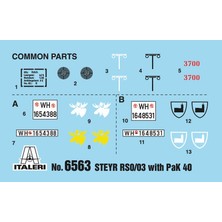 Italeri 6563S 1/35 Rso/03 Pak 40'lı Paletli Askeri Araç Demonte Plastik Maketi