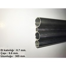 K&S 17119 Paslanmaz Çelik Yuvarlak Boru -0,7 Mm. Çeper