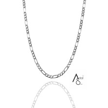 Adal Silver Erkek Figaro Gümüş Zincir Kolye (2 Mm)
