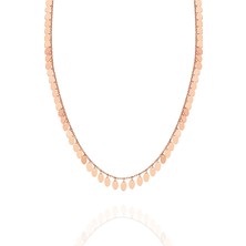 Adal Silver Kadın 925 Ayar Gümüş Pullu Rose Kolye