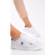 U.S. Polo Assn. Franco Beyaz Kadın Spor Sneaker Ayakkabı V8