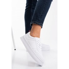 U.S. Polo Assn. Suri Beyaz Kadın Sneaker Günlük Ayakkabı V19