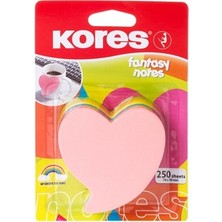Kores Yapışkanlı Notluk Kalp