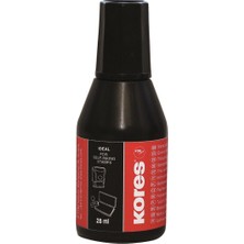Kores Stamp Pad Ink 28ML Siyah
