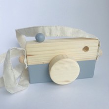 ND Atölye Ahşap Fotoğraf Makinesi Naturel Gri