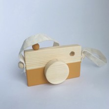 ND Atölye Ahşap Fotoğraf Makinesi Naturel Hardal