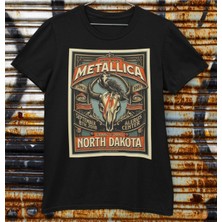 Playbackmoda Moda Tasarım Rock Poster Metallica Desenli Baskılı Tişört