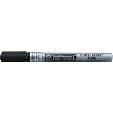 Sakura : Pen-Touch Ince Uç Markör Kalem : 1.0 mm Gümüş