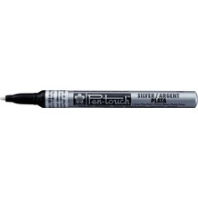 Sakura : Pen-Touch Ince Uç Markör Kalem : 1.0 mm Gümüş