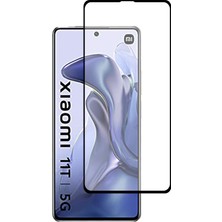 Case World Xiaomi Mi 11T Tam Kaplayan Temperli Ekran Koruyucu Cam
