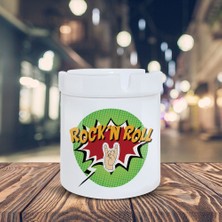 Asilmeydan Rock'n Roll Küllük Pop Art Baskılı Kül Tablası K-104