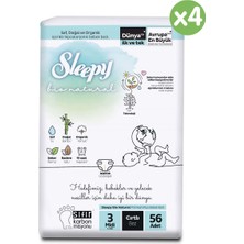 Sleepy Bio Natural U ltra Paket Bebek Bezi 3 Numara Midi 224'lü