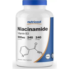 Nutricost Niacinamide Niacin (Vitamin B3) 500mg, 240 Capsules – Non-Gmo, Gluten Free Vitamin B3...()