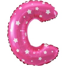 Eğlence Marketi 16 Inç Pembe Harf Balon C