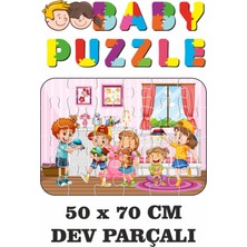 Lipyos Evde Oyun Zamanı Dev Parçalı Eğlenceli Puzzle 50X70 cm Puzzle