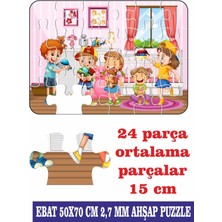 Lipyos Evde Oyun Zamanı Dev Parçalı Eğlenceli Puzzle 50X70 cm Puzzle