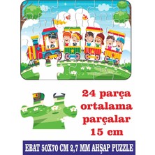 Lipyos Tren Yolculuğu Dev Parçalı Eğlenceli Puzzle 50X70 cm Puzzle