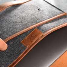 DK LEATHER Macbook Pro 15.6" ve 16" Kılıfı/bilgisayar, Notebook, Laptop ve Evrak Çantası Thor Kahve Deri