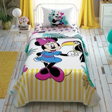Taç Lisanslı Disney Minnie Tropicool Tek Kişilik Pike Takımı