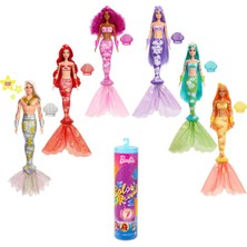 Barbie Color Reveal Renk Değiştiren Sürpriz Barbie Gökkuşağı Deniz Kızı Bebekler, 7 sürpriz içerir, 3 yaş ve üzeri HDN68
