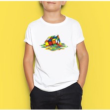 TakeTshirt Melted Rubik's Cube Çocuk Tişört