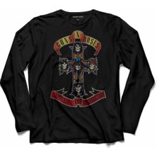 Kendim Seçtim Guns N And Roses Gun Gül ve Kan  Uzun Kollu Tişört