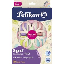 Pelikan Signal Textmarker 10'lu Pastel Renkler Set