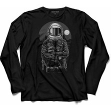 Kendim Seçtim Astronaut Rebel Nasa Uzay Astronot Uzun Kollu Tişört