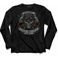 Kendim Seçtim Brother Hood Motosiklet Skull Australıa Uzun Kollu Tişört