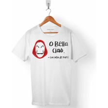 Kendim Seçtim La Casa De Papel O Cıao Çav Bella Dalı Maske Erkek Tişört