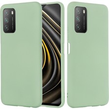 ZSZH Xiaomi Poco M3 Sıvı Silikon Kılıf Yeşil (Yurt Dışından)