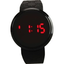 Zsykd Dokunmatik Ekran Unisex LED Dijital Izle Kol Saati Timepiece Silikon Askısı (Siyah) (Siyah)  (Yurt Dışından)