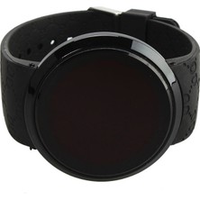 Zsykd Dokunmatik Ekran Unisex LED Dijital Izle Kol Saati Timepiece Silikon Askısı (Siyah) (Siyah)  (Yurt Dışından)