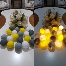 Işıklı Toplar Türkiye Montessori Işıklı Top LED Aydınlatma Dekoratif Gece Lambası 3 Metre 20 Top