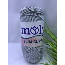 Moly Slim Supra Açık Gri Makrome Ipi