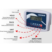 Desis B5 Elektronik Tartım Kantarı 150KG - 40X50CM