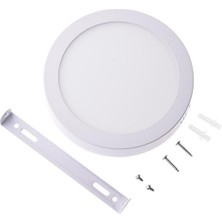 Cata 30 Watt Panel LED Armatür Sıva Üstü Yuvarlak Ct 5273 Günışığı Sarı Işık 3200K Plastik Kasa