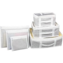 Ega Toptan Bavul Içi Düzenleyici Valiz  Organizer 6 Lı Set - Çizgili