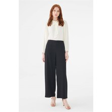 Zühre Bol Paça Siyah Pantolon P-0013