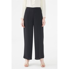 Zühre Bol Paça Siyah Pantolon P-0013