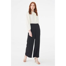 Zühre Bol Paça Siyah Pantolon P-0013