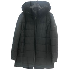 Trenç Kadın Kapüşonlu Kaban