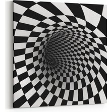Olla 10219K Abstract Girdap Görsel Kare Kanvas Tablo