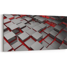 Olla 10053YD Abstract 3 Boyut Görsel Yatay Dar Kanvas Tablo