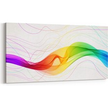 Olla 10065YD Abstract Görsel Yatay Dar Kanvas Tablo