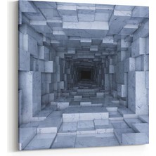 Olla 10245K Abstract Girdap Görsel Kare Kanvas Tablo