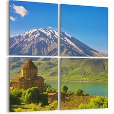 Olla 13988K4 Doğa / Manzara Görseli Kare 4'lü Kanvas Tablo